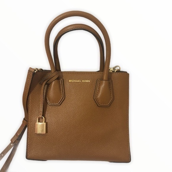Michael Kors brown leather mini convertible bag - Picture 1 of 16